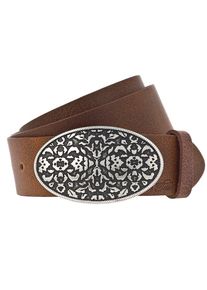 Tom Tailor, Damen Gürtel 4.0cm, Cognac