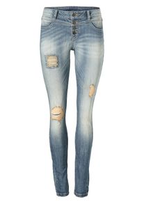 Heine, Damen Skinny-Jeans, Blue Denim