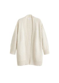 Mango, Damen Strickjacke 'Land', Wollweiß