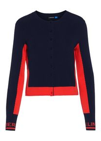 J. Lindeberg J.Lindeberg, Damen Pullover 'W Melody', Navy / Rot