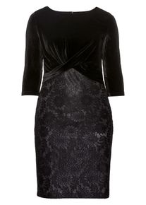 sheego Style, Damen Partykleid, Schwarz