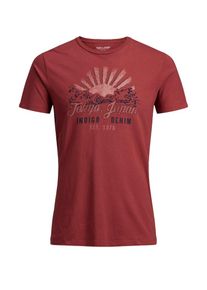 Jack & Jones JACK & JONES, Herren Print T-Shirt, Rot