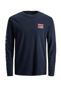 Jack & Jones JACK & JONES, Herren T-Shirt, Navy / Weiß