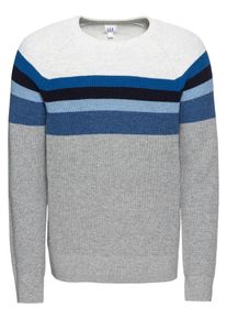 GAP, Herren Pullover, Blau / Grau / Naturweiß