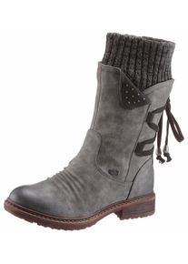 Rieker, Damen Stiefel, Grau / Dunkelgrau