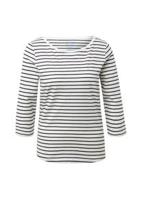 Tom Tailor, Damen T-Shirt, Navy / Weiß