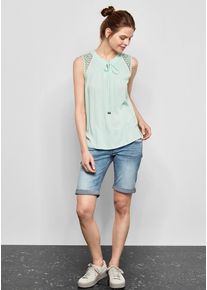 Q/S Designed By, Damen Blusentop, Pastellgr&uuml;n