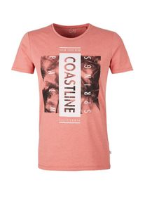 Q/S Designed By, Herren T-Shirt, Melone / Weiß