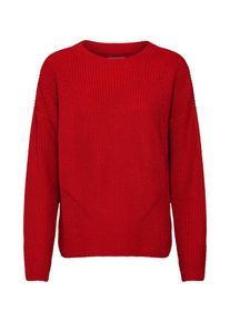 Pieces, Damen Pullover, Orangerot