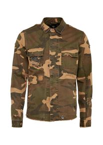 tigha, Herren Jacke 'Arun', Braun / Oliv