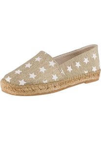macarena, Damen Espadrilles, Gold / Wei&szlig;