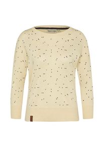 Naketano, Damen Pullover 'Maja Triangles II', Pastellgelb