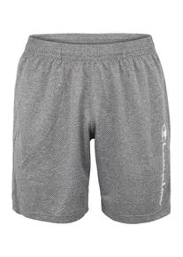 Champion Authentic Athletic Apparel, Herren Sportshorts 'Bermuda', Graumeliert / Wei&szlig;