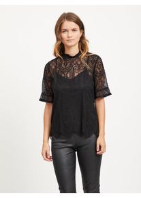 Vila, Damen Blusenshirt, Schwarz