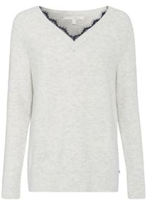 Tom Tailor Denim, Damen Pullover, Beigemeliert / Schwarz