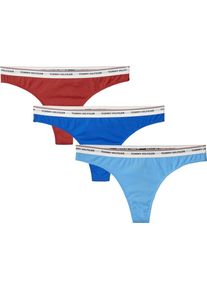 Tommy Hilfiger, Damen Slips, Blau / Hellblau / Rostrot