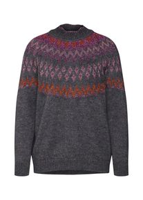 Levete Room, Damen - Pullover & Strickjacken 'LR-CASMIRA 1', Grau / Lila