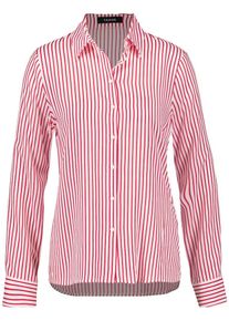 Taifun, Damen Hemdbluse, Rot / Wei&szlig;