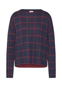 re.draft, Damen Pullover, Navy / Rot