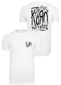 Mister Tee, Herren Tee 'Korn Suffering', Schwarz / Weiß