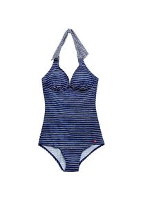 Esprit, Damen Badeanzug, Navy / Wei&szlig;