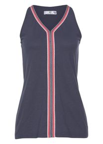 AJC, Damen Tanktop, Marine / Hellrot / Wei&szlig;
