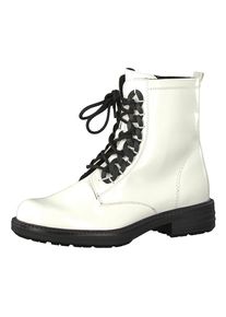 s.Oliver RED LABEL, Damen Biker Boots, Wei&szlig;
