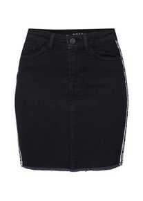 Noisy may, Damen Rock, Black Denim / Weiß