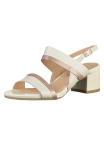 Caprice, Damen Riemchensandaletten, Rosegold / Weiß