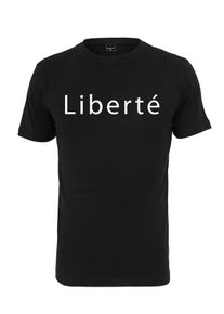 Mister Tee, Herren Tee 'Liberté', Schwarz / Weiß