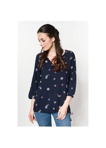 Ci comma Casual Identity, Damen Bluse, Beige / Marine / Hellblau / Braun