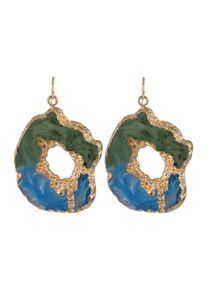 ABOUT YOU, Damen Ohrringe 'Liv', Blau / Gold