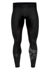 adidas Performance, Herren Funktionstights 'Alphaskin Sport Level', Schwarz / Weiß