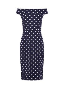 King Louie, Damen Kleid, Dunkelblau / Weiß