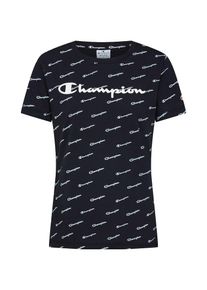 Champion Authentic Athletic Apparel, Damen Shirt 'Crewneck T-Shirt', Schwarz / Wei&szlig;