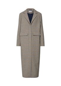EDITED, Damen Mantel 'Frida', Beige / Blau / Braun