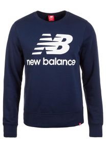 New Balance, Damen Sweatshirt 'Essentials Logo Crew', Dunkelblau