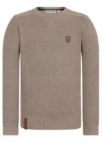 Naketano, Herren Pullover 'Ides za kanadu', Hellbeige