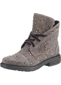 Alma en Pena, Damen Schn&uuml;rstiefeletten, Basaltgrau / Greige / Beere / Silber