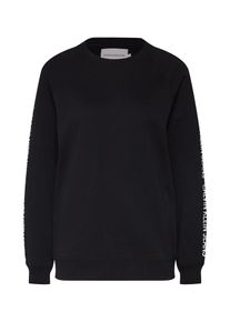 Calvin Klein Jeans, Damen Sweatshirt 'INST TRACK REL RAGLAN CN', Schwarz
