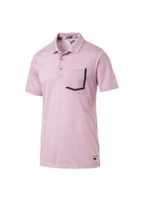 Puma, Herren Polo 'Faraday', Hellpink / Schwarz