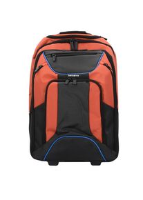 Samsonite, Damen 2-Rollen Rucksack Trolley 'Kleur', Anthrazit / Orange
