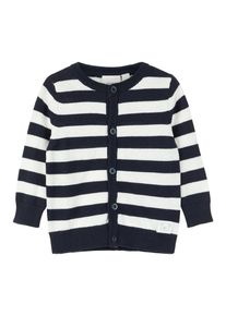name it, M&auml;dchen Cardigan, Nachtblau / Wei&szlig;