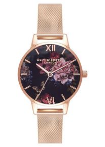 Olivia Burton, Damen Uhr 'Dark Bouquet', Bronze / Schwarz