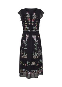 Desigual, Damen Kleid 'VEST_SANDY', Mischfarben / Schwarz