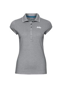 Odlo, Damen Poloshirt 'Kumano', Graumeliert / Weiß