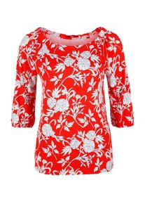 s.Oliver RED LABEL, Damen Shirt, Hellrot / Wei&szlig;