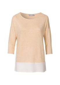 In Linea, Damen Pullover, Creme / Gelb