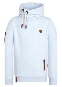 Naketano, Herren Kapuzenpullover, Hellblau / Braun / Wei&szlig;