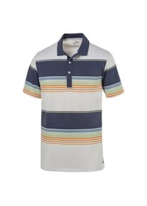 Puma, Herren Polo 'Pipeline', Dunkelblau / Apfel / Violettblau / Dunkelorange / Weiß